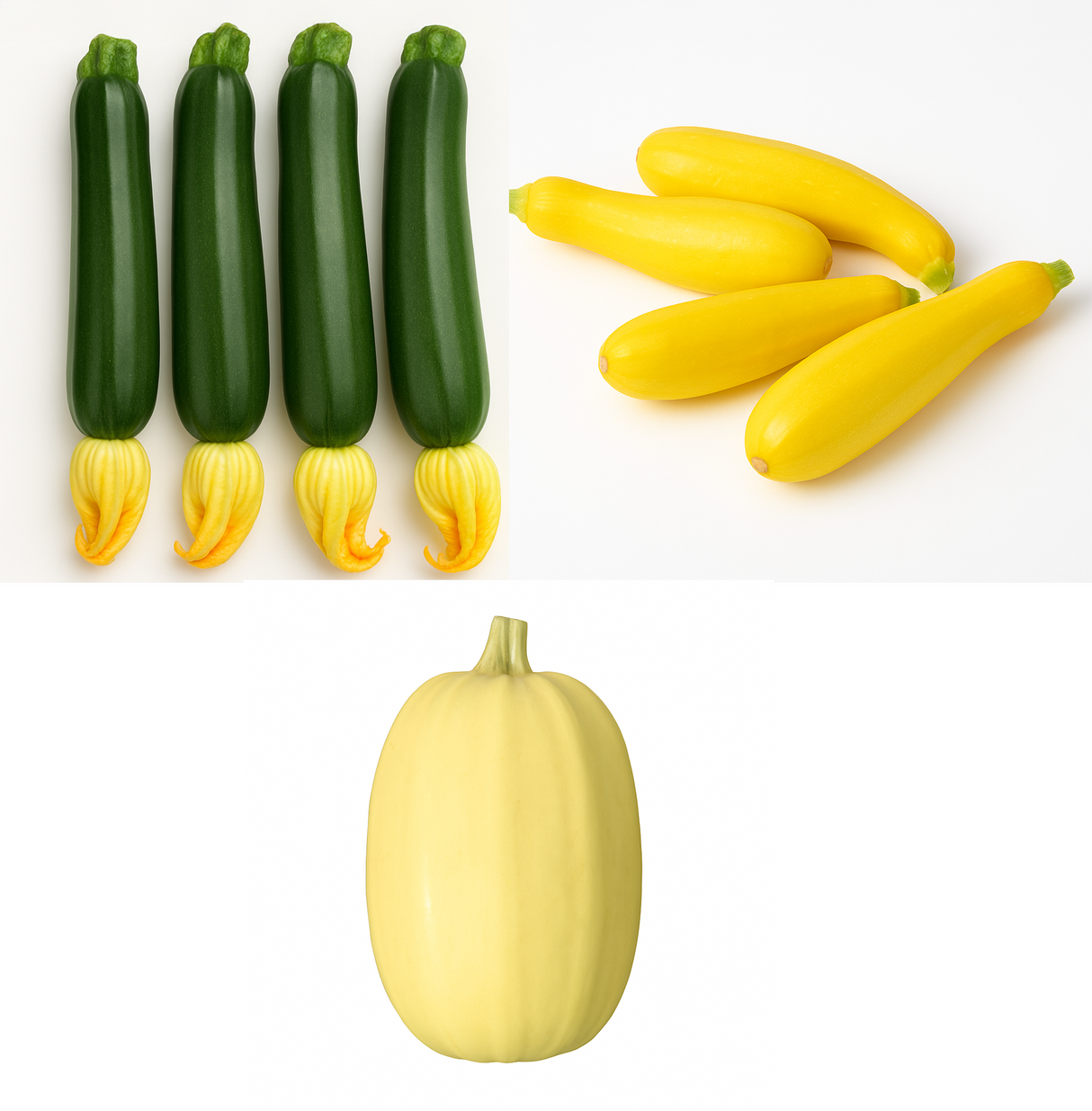 Squash Bundle - Zucchini, Yellow squash, Spaghetti