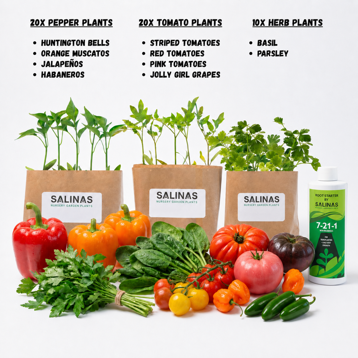 50 Plant Gardener Starter Kit
